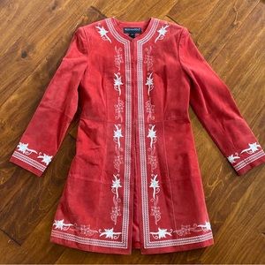 GORGEOUS Bernardo suede jacket. Size XS.